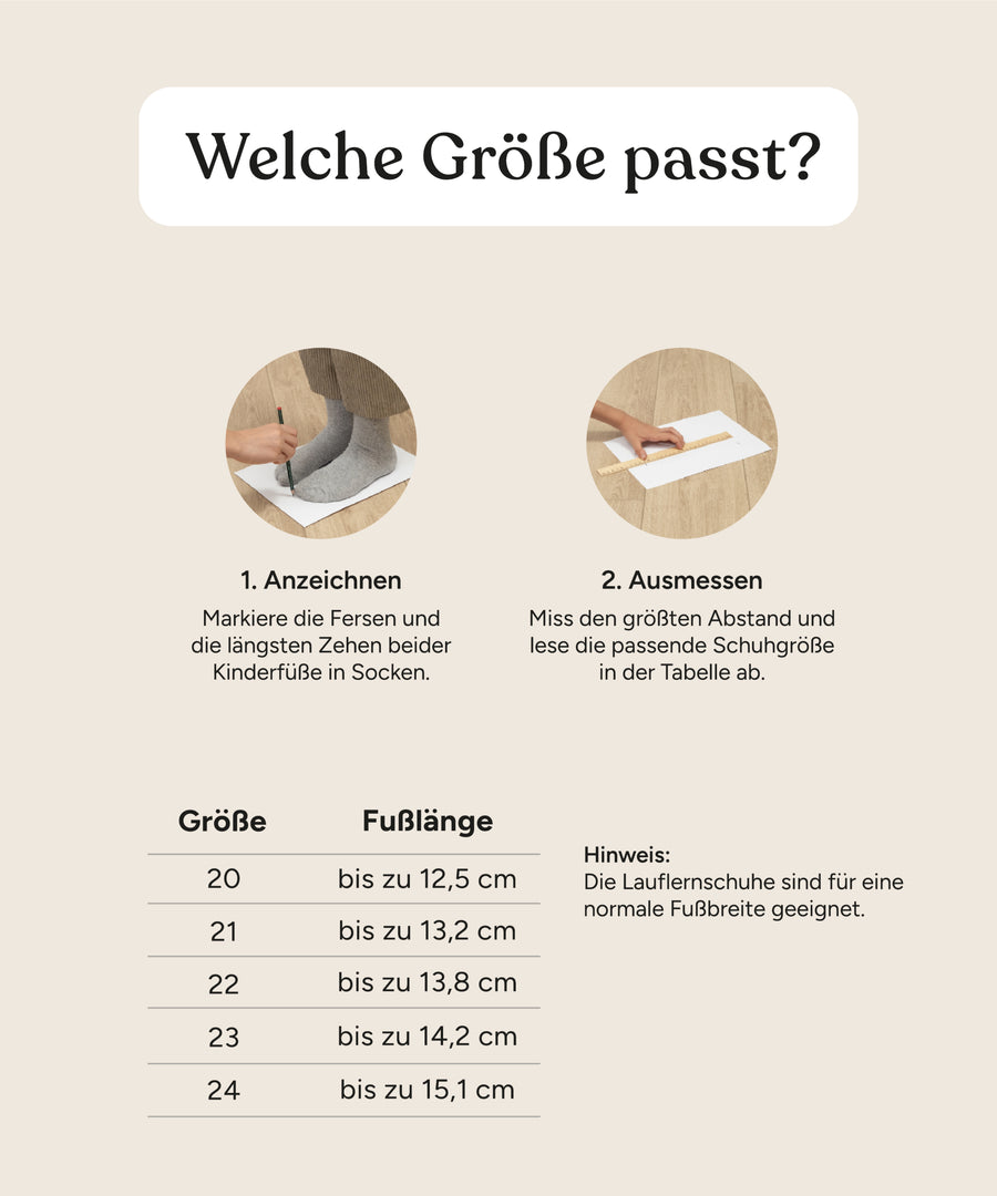 Lauflernschuhe  |  Wollfilz