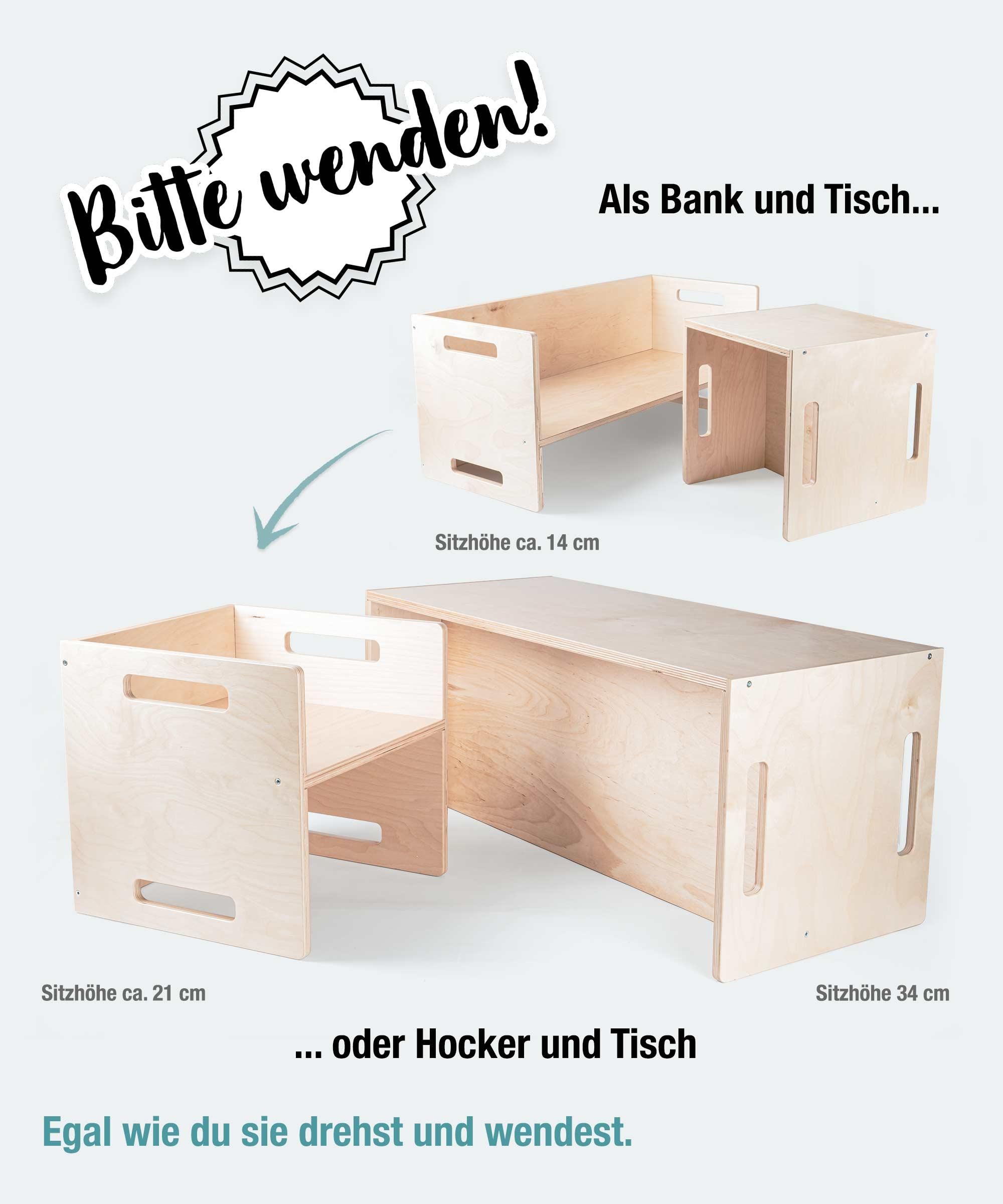 Bank | Birkenschichtholz (Transparent Lackiert)