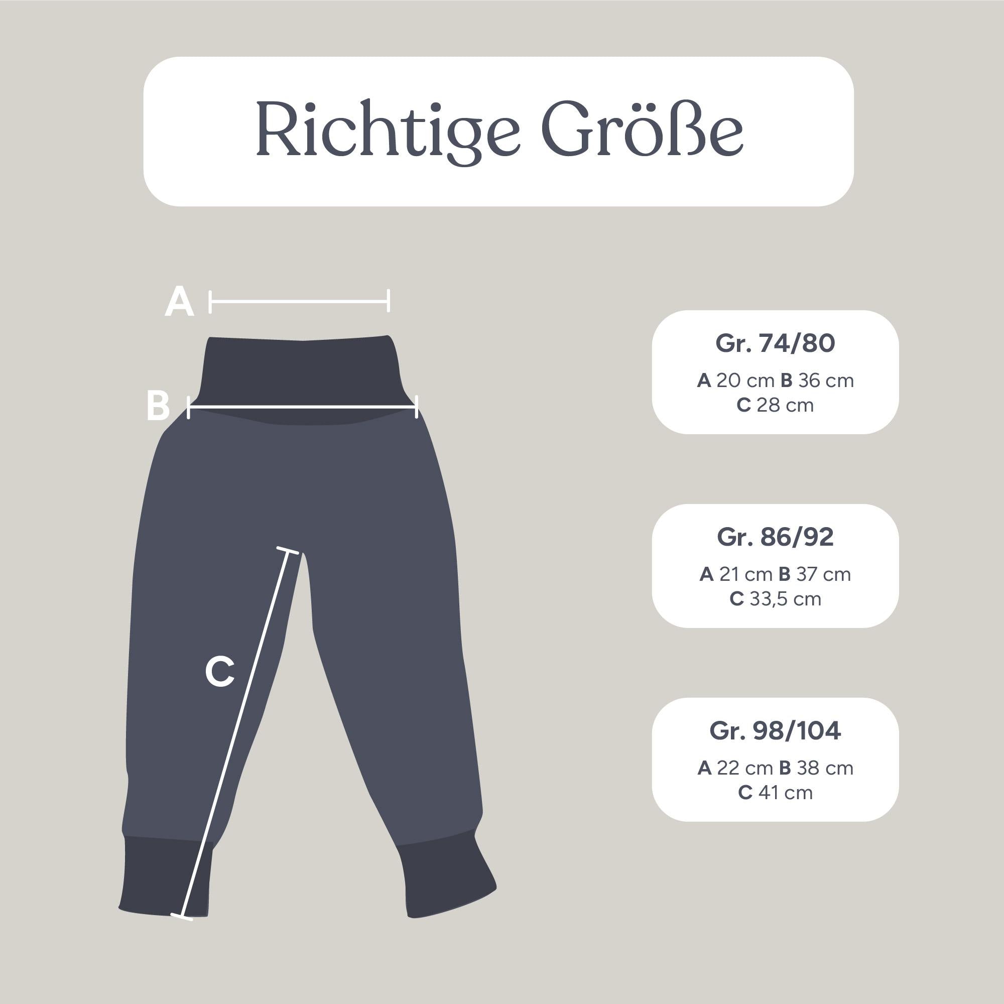 Walkhose mit Bündchen | Jeansblau | 74/80