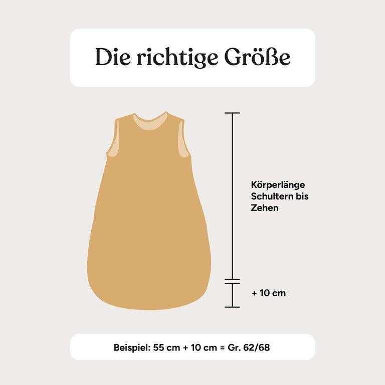 Babyschlafsack | ganzjährig | Wollfüllung | Hellgrün Melange | 50/56