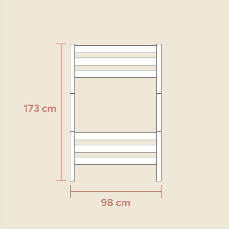 Stockbett | Weiß Lackiert | 173 cm