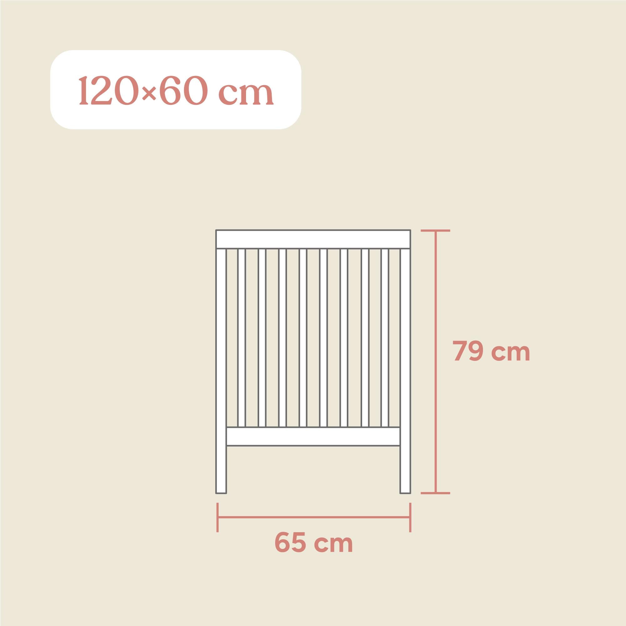 Babybett Pur | 60x120 cm | Weiß