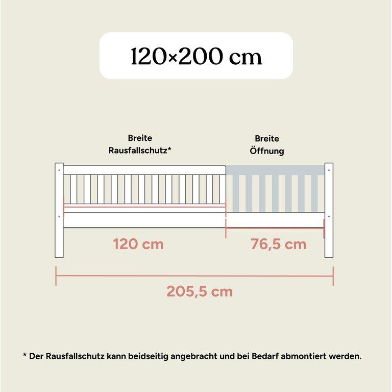 Kinderbett Livo | Buche Natur | 120x200 cm