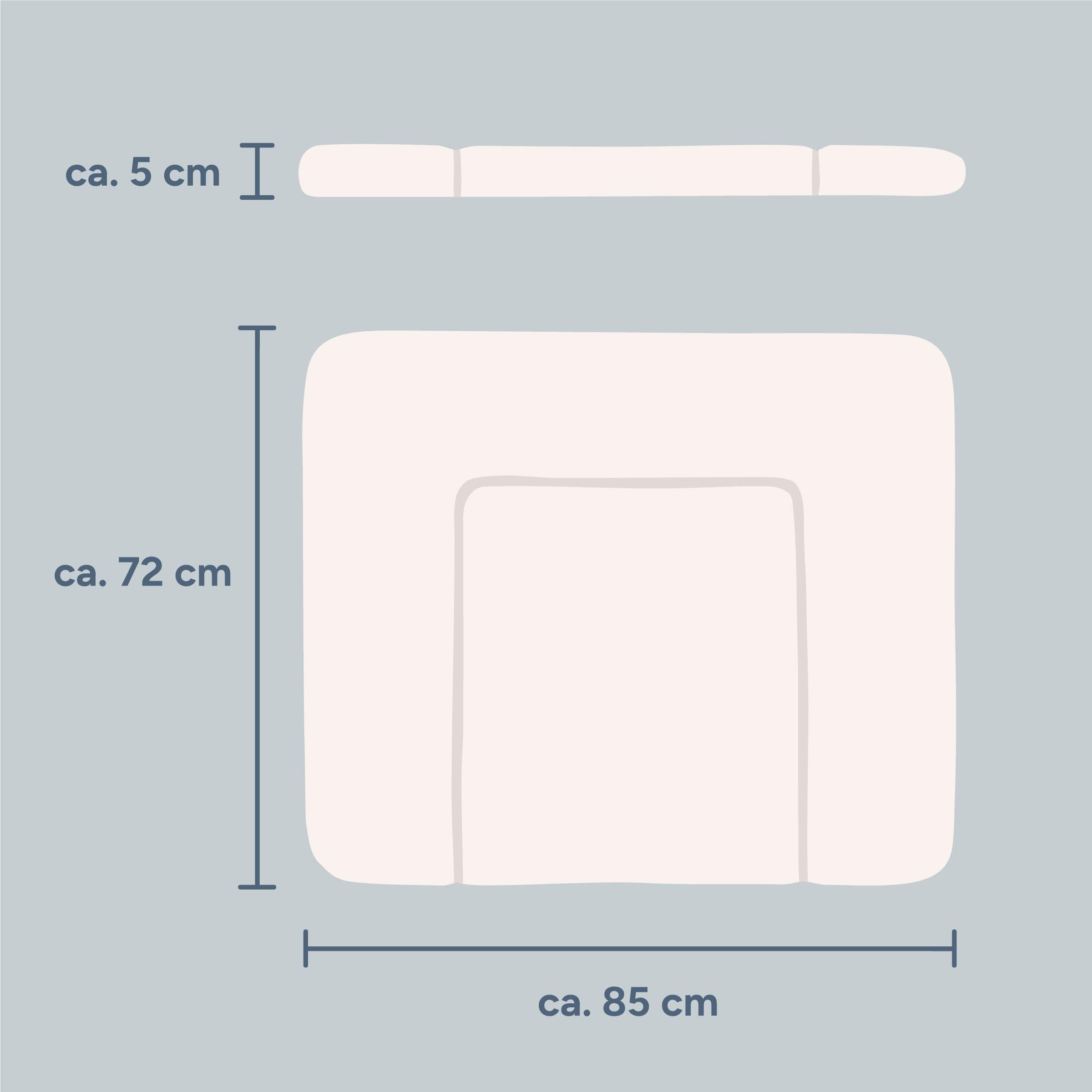Wickelauflage | abwaschbar | Jade | 85x72 cm