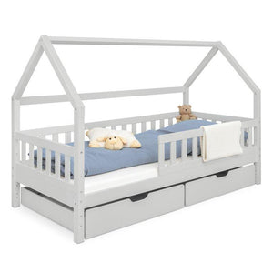 Hausbett mit 2 Schubladen