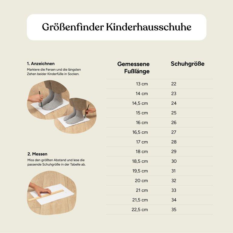 Kinder Hausschuh | Jeansblau | 22