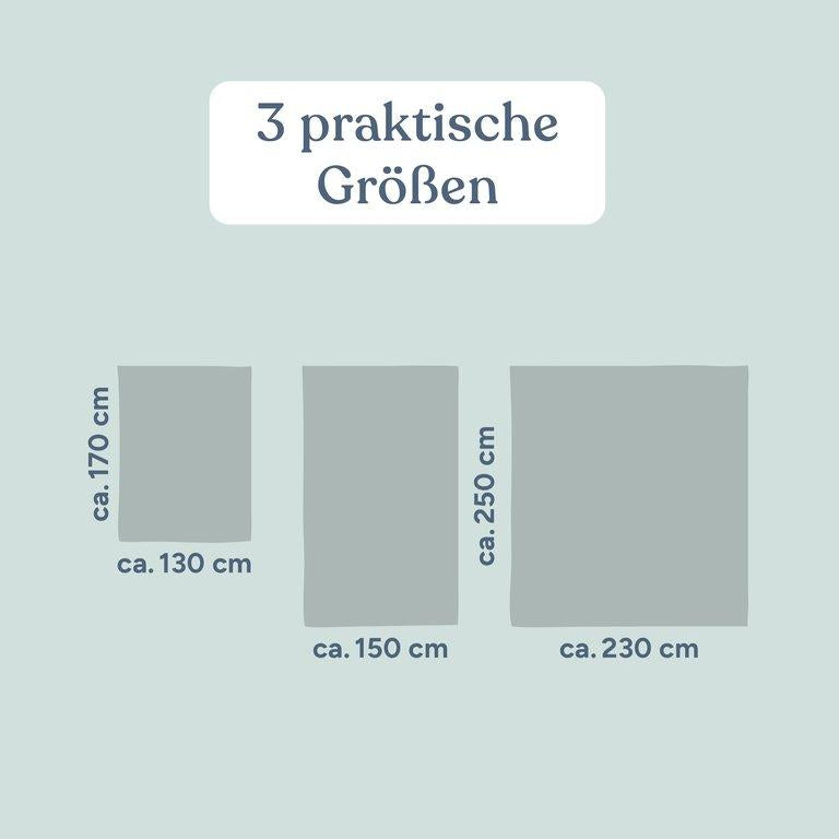 Tagesdecke Musselin | 130x170 cm | Jade
