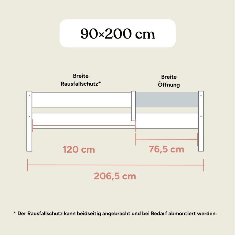 Kinderbett Nova | Buche Natur | 90x200 cm