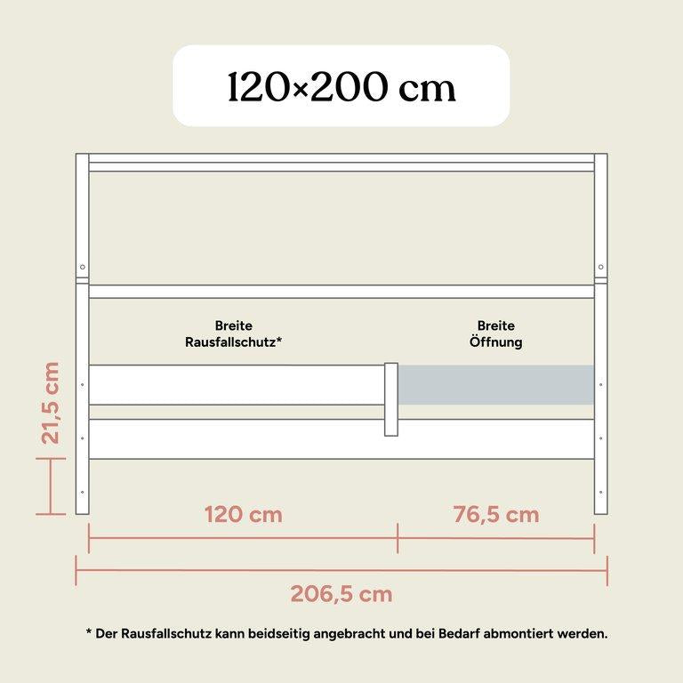 Hausbett Nova | Buche Weiß | 120x200 cm