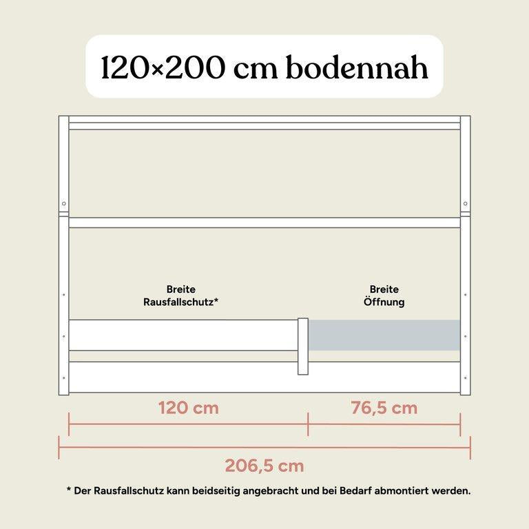 Hausbett Nova | Buche Natur | 120x200 cm