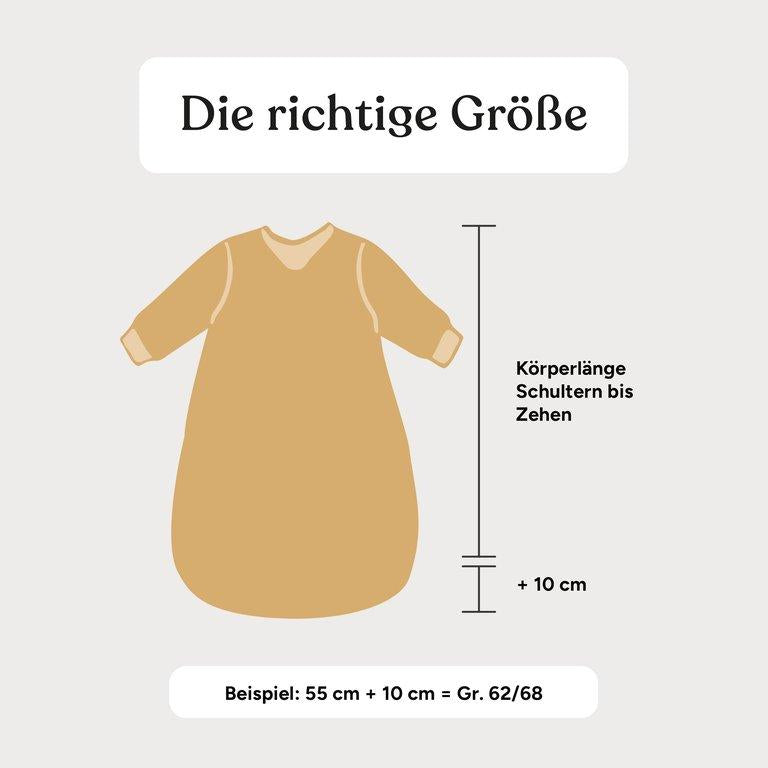 Babyschlafsack Winter 3,5 TOG | Jade mit Tropfen | 50/56