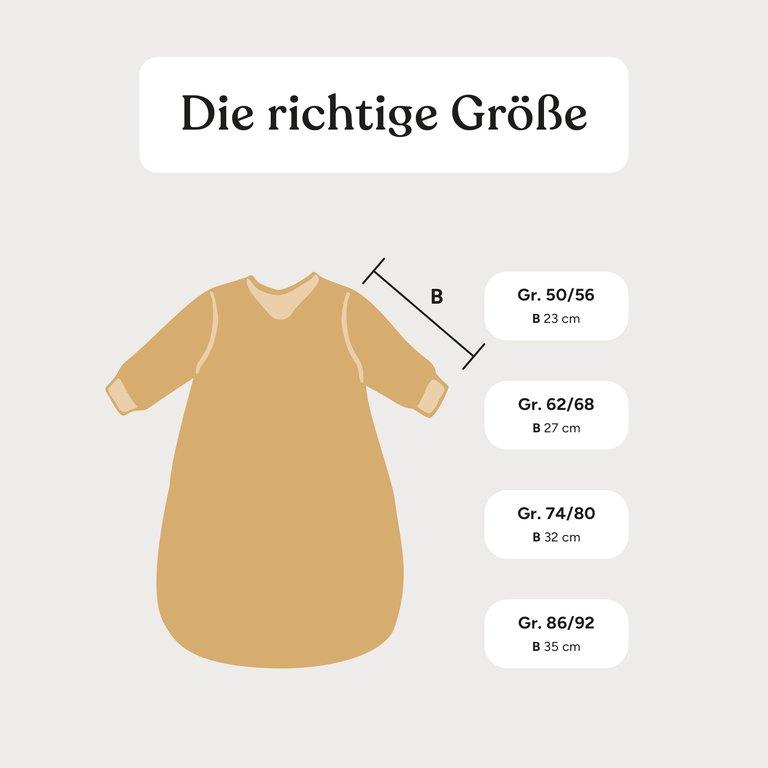 Babyschlafsack Winter 3,5 TOG | Rosé mit Tropfen | 50/56
