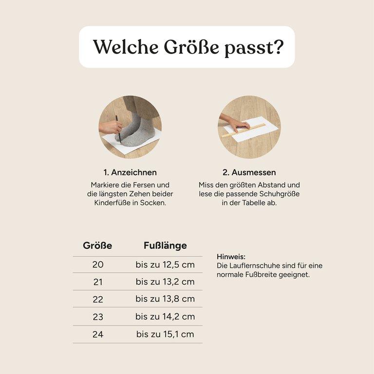 Lauflernschuh Wollfilz | Bordeaux | 23