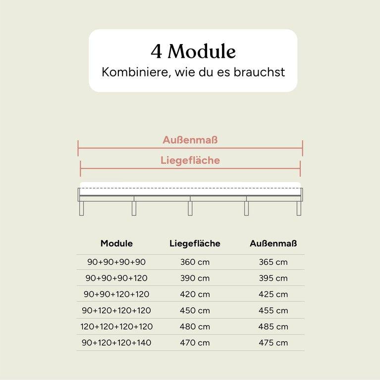 Familienbett Plano | Buche Natur | 230x200 cm