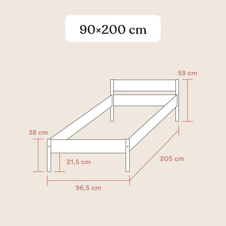 Jugendbett Nova | Standard | Buche Natur | 90x200 cm