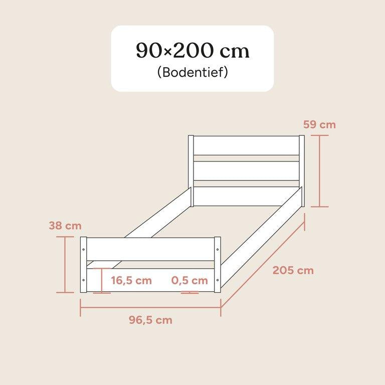 Jugendbett Nova | Pro | Buche Weiß | 90x200 cm