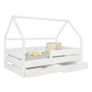 Hausbett mit 2 Schubladen