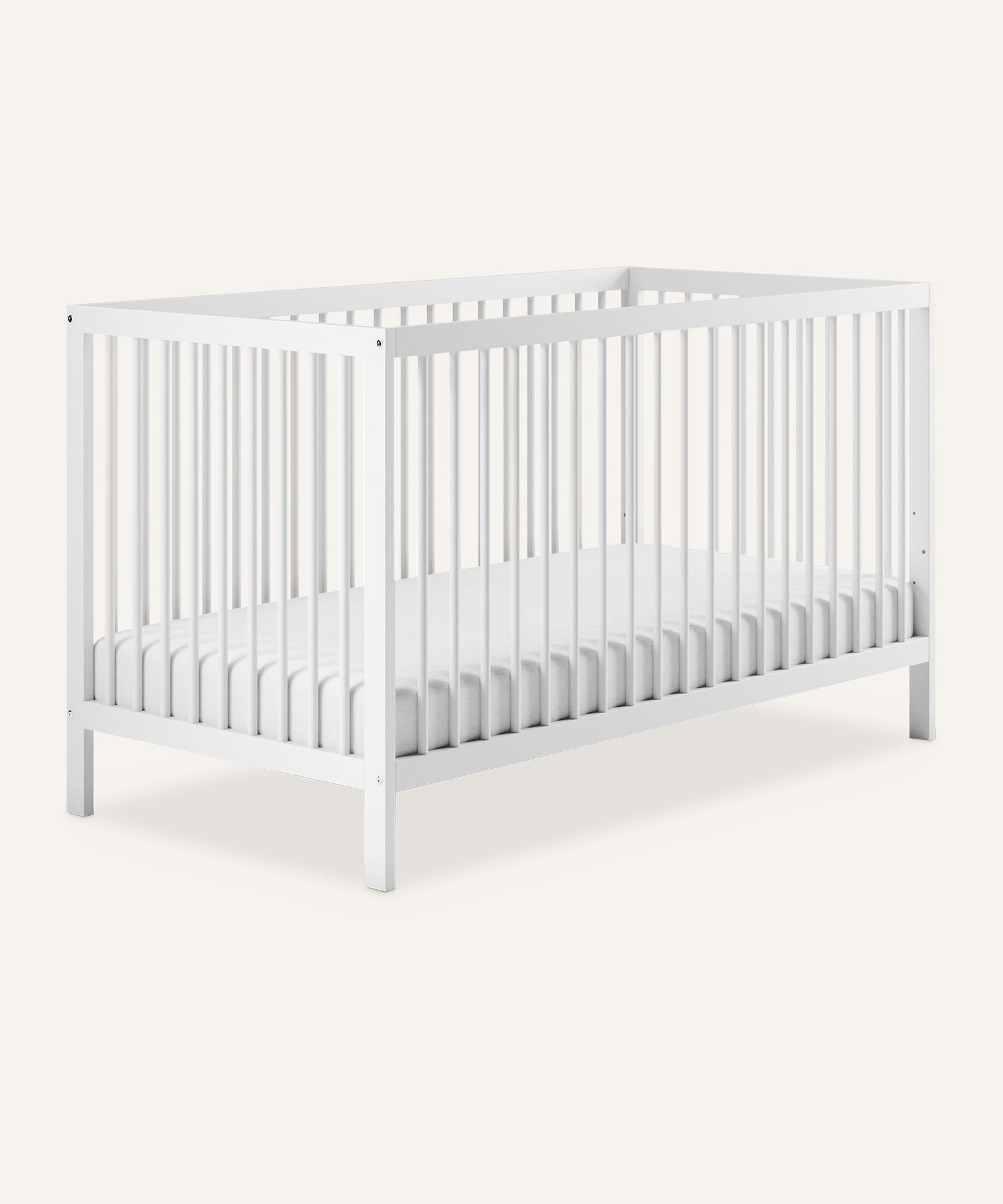 Babybett Pur  |  Weiß - Weiß / 60 × 120 / Babybett Pur