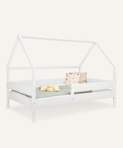 Ehrenkind Hausbett Buche B3 120x200 Weiß.
