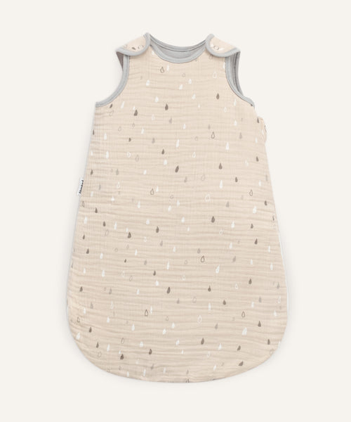 Ehrenkind Musselin Babyschlafsack Natur Tropfen.