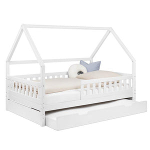 Hausbett mit Bettkasten