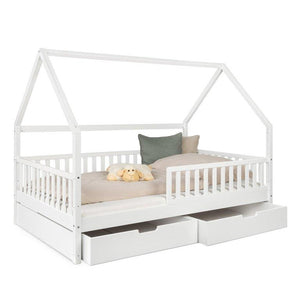 Hausbett mit 2 Schubladen