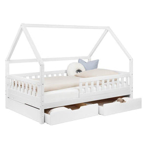Hausbett mit 2 Schubladen