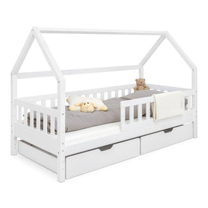 Hausbett mit 2 Schubladen