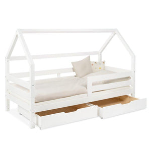 Hausbett mit Doppelschublade