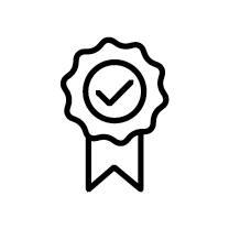 Icon - Zertifizierte und geprüfte Qualität