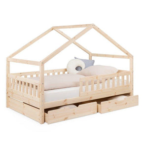 Hausbett mit 2 Schubladen