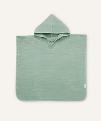 Badeponcho Musselin Jade.