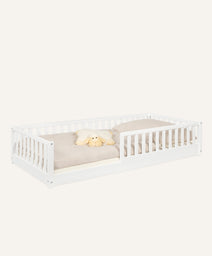 Bodenbett Livo  |  Buche Weiß