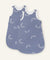 Jeansblau Gemustert