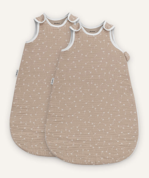 Ehrenkind Schlafsack Bundle 0.5 TOG Rund Beige Pusteblume