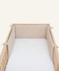 Ehrenkind Bettumrandung Waffelpiqué Beige Babybett.