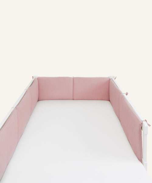 Ehrenkind Bettumrandung Waffelpiqué Rosé Kinderbett.