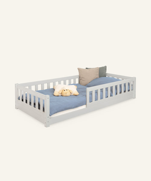 Ehrenkind Bodenbett Lille 90x200 Hellgrau