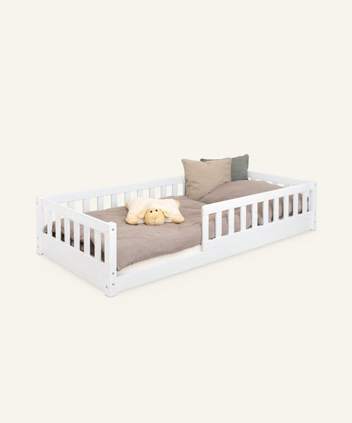 Ehrenkind Bodenbett Lille 90x200 Weiß