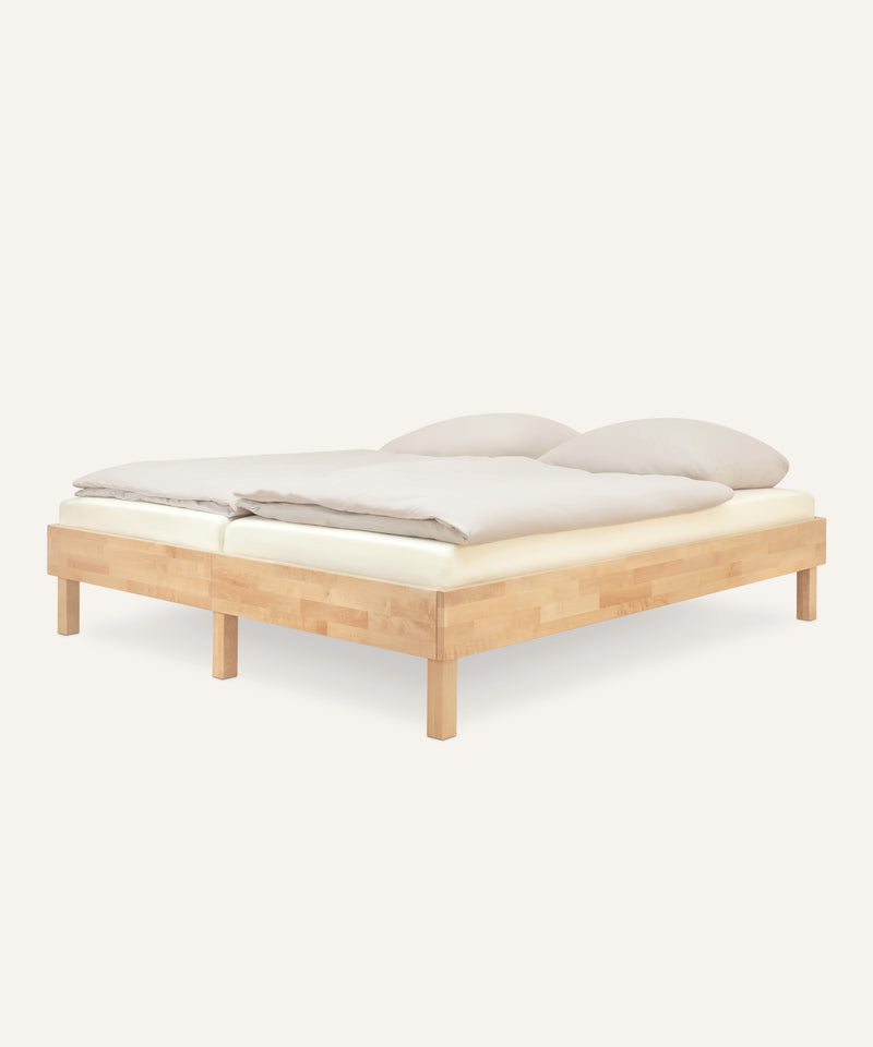 Doppelbett Plano | Birke | 180 × 200 cm