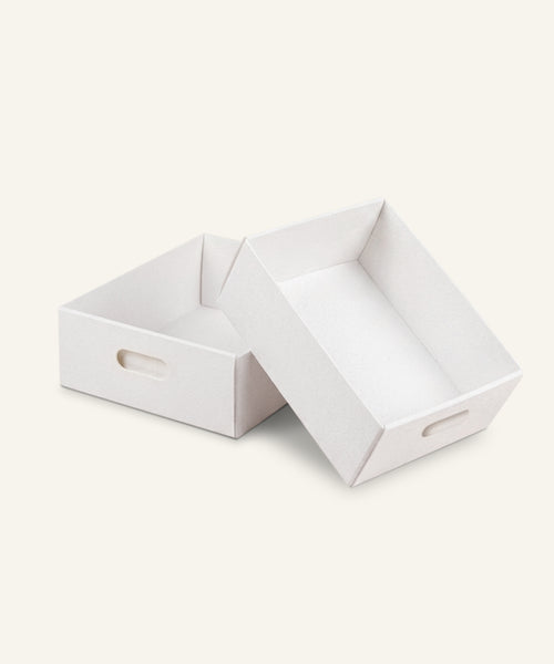 Ehrenkind Filzbox 2er-Pack Klein Weiß.