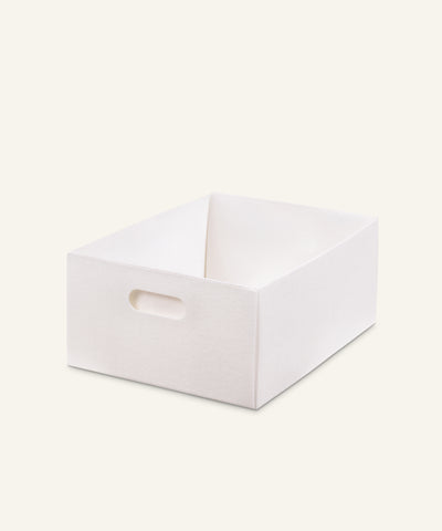 Ehrenkind Filzbox Medium Weiß.