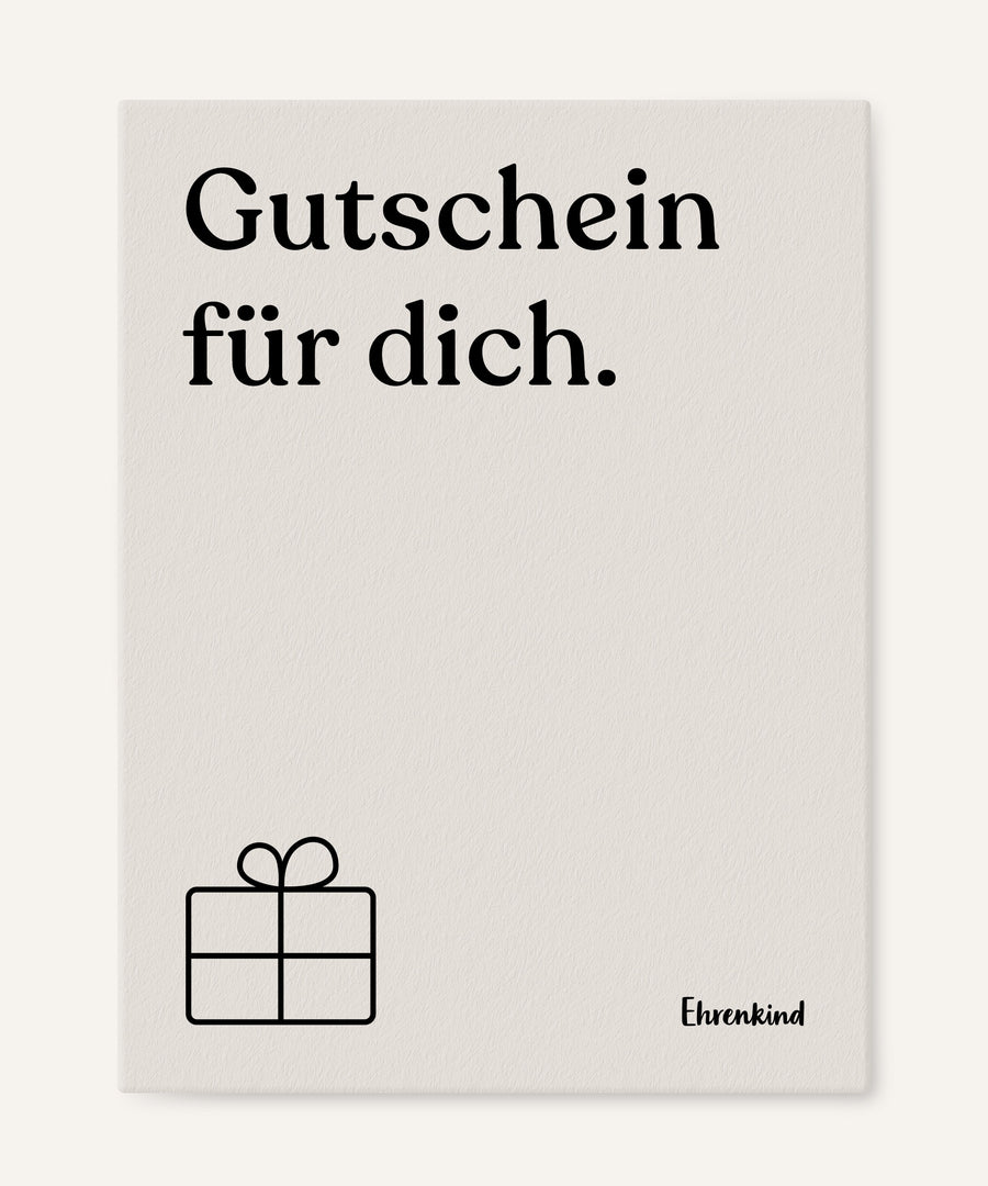Ehrenkind Geschenkgutschein für Kinder und Familien.