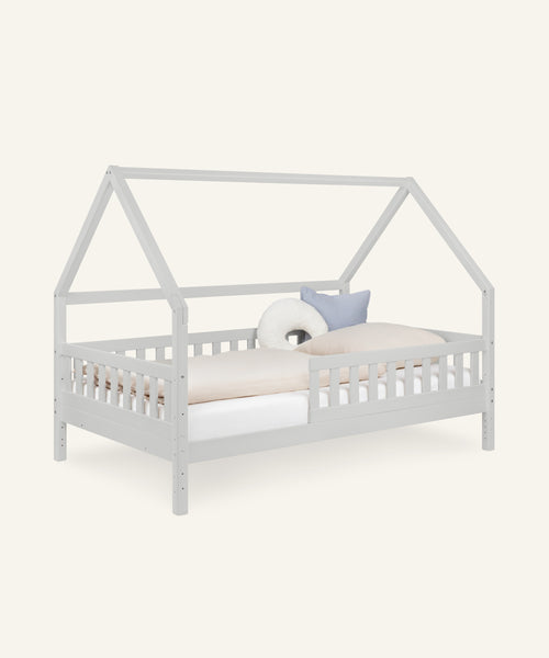 Ehrenkind Hausbett Lille 120x200 Hellgrau 