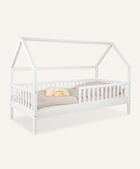 Ehrenkind Hausbett Livo Buche Weiß in 90x200cm.