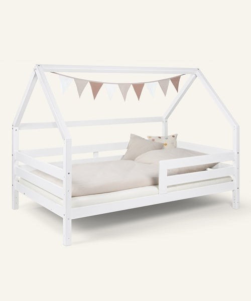 Ehrenkind Hausbett Sona 120x200 Kiefer Weiß 