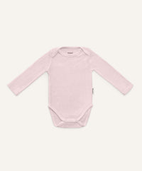 Ehrenkind Langarmbody Merinowolle Schlupfform Rose.