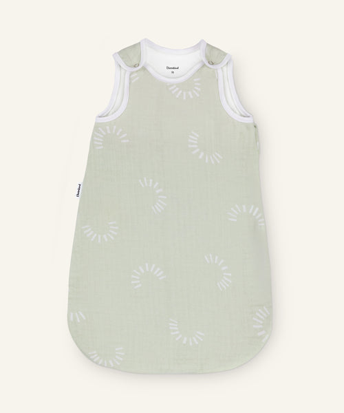 Ehrenkind Musselin Sommerschlafsack Salbei Gemustert.