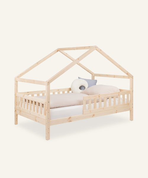 Ehrenkind Panorama Hausbett 120x200 Kiefer Natur