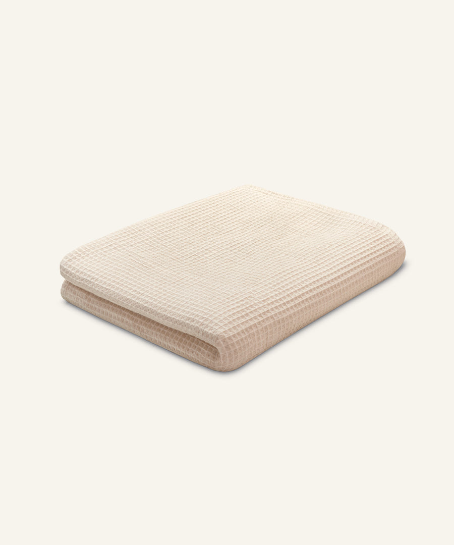 Ehrenkind Tagesdecke Waffelpiqué Beige.
